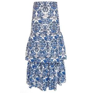 Anna Cate Amelia Midi Maxi Skirt in Bright Royal Sz. S